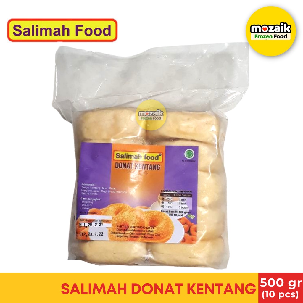 

Donat Kentang Salimah Food 500gr - Donat Frozen | Donat Kentang Frozen Premium + Gula Tabur