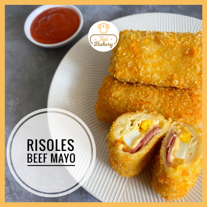 

Risoles Beef Mayo Frozen Isi 10 - Risol Mayo Toti Bakery