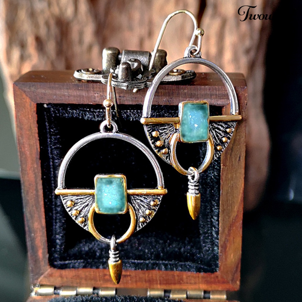 1 Pasang Anting Menjuntai Gaya Vintage Boho Retro Untuk Wanita