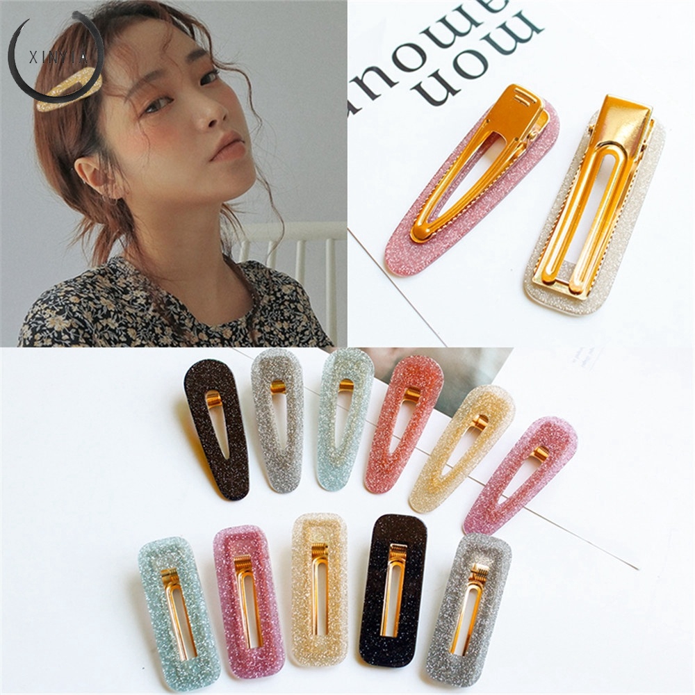 1Pc Jepit Rambut Bobby Pin Gaya Korea untuk Wanita