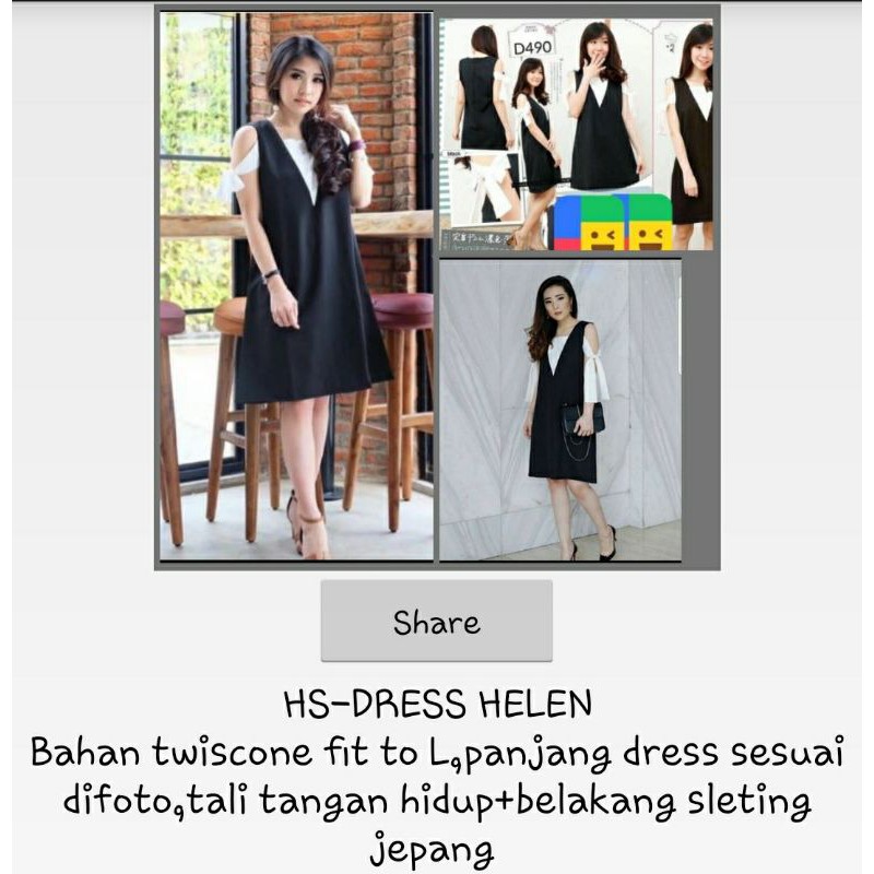 DRESS WANITA TERMURAH FIT L-XL/DRESS CASUAL/DRESS WOMEN