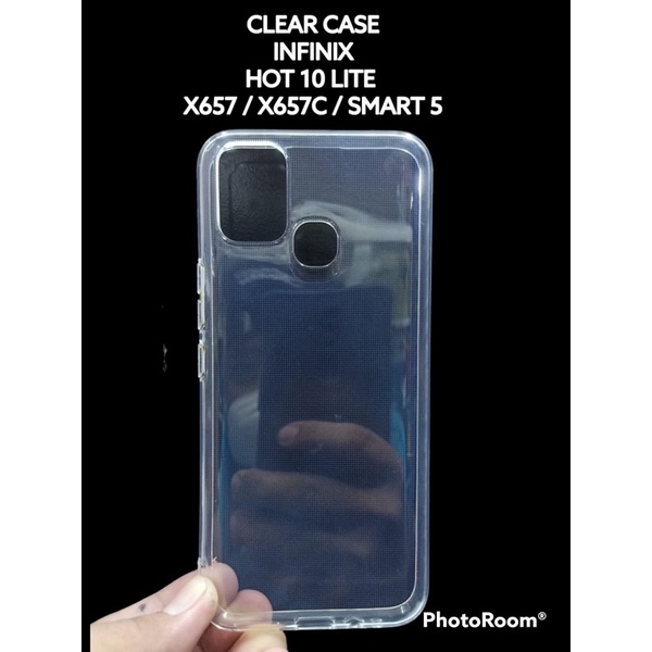 infinix smart 5 hot 10 lite case hd tpu clear softcase tpu bening transparan (by ga2)