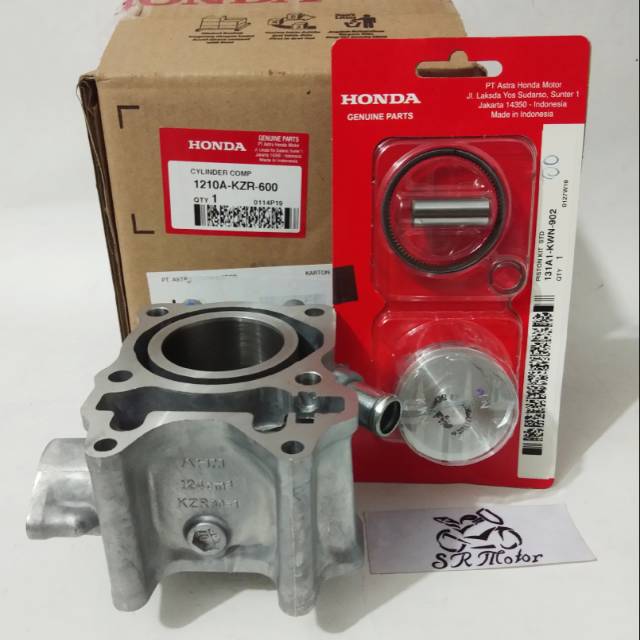 boring blok block seher piston kit KWN honda vario 125 fi injeksi old original KZR