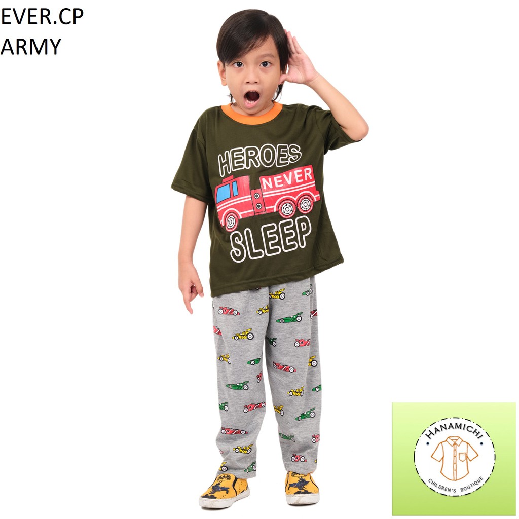 Hanamichi EVER.CP Baju Tidur Anak Lengan Pendek Bergambar