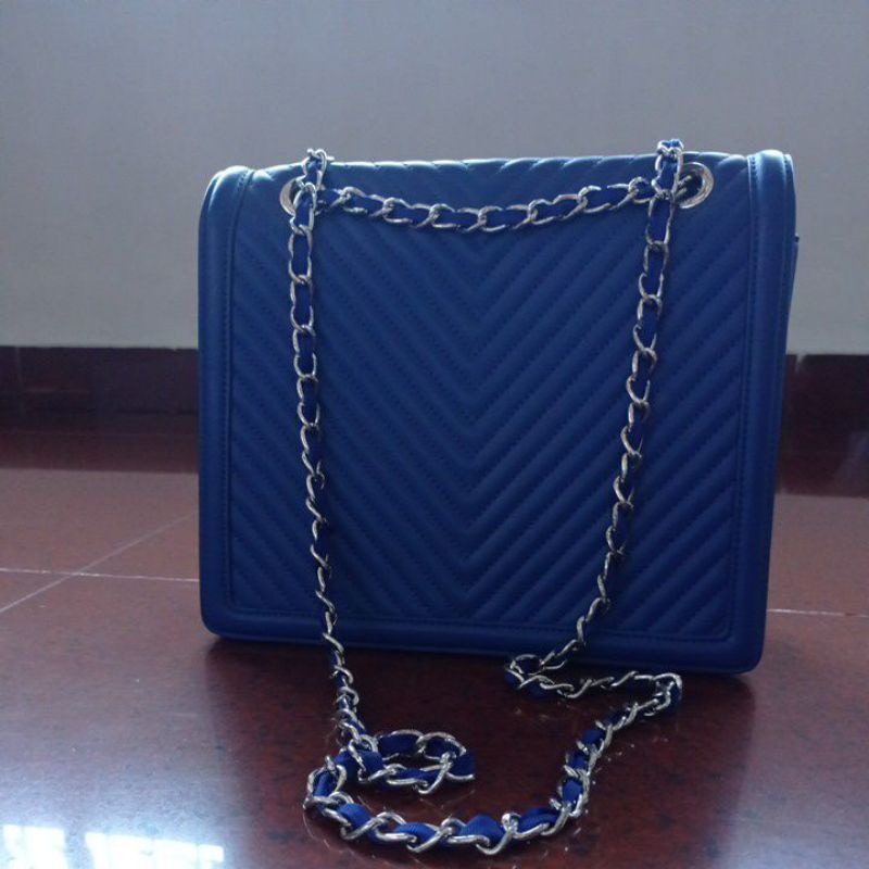 tas selempang handbag wanita CK ori rantai bahu clutch preloved