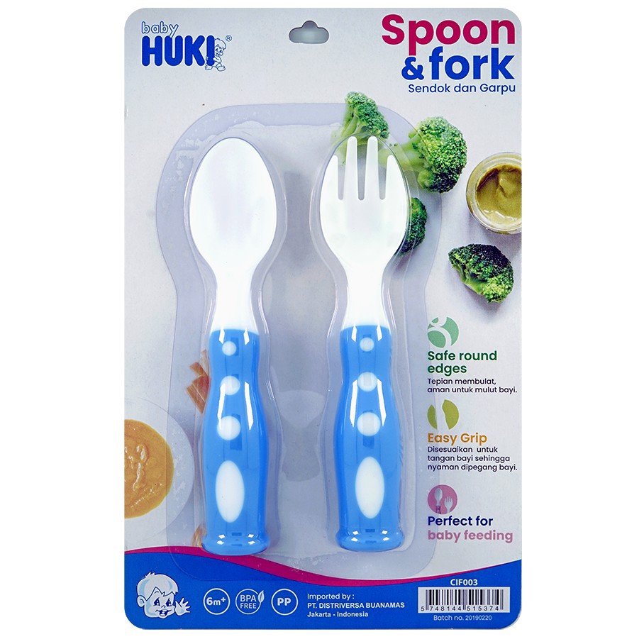 Huki Spoon &amp; Fork Baby/Sendok makan