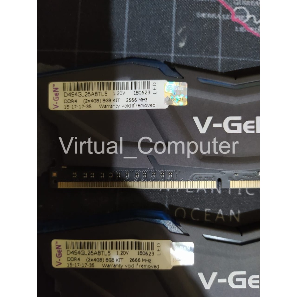 RAM PC Gaming Vgen DDR4 2666Mhz 8GB (2x4GB) KIT kenceng maksimal
