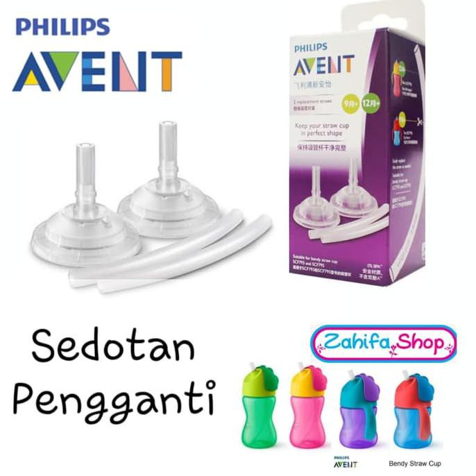 Avent Replacement Straw for Bendy Cup Sedotan Pengganti 7oz 10oz isi 2