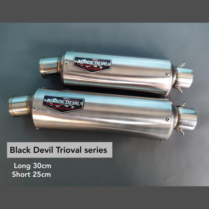 Diskon Knalpot Silencer Black Devil Trioval Series Original Not Wrx Proliner Terbaik