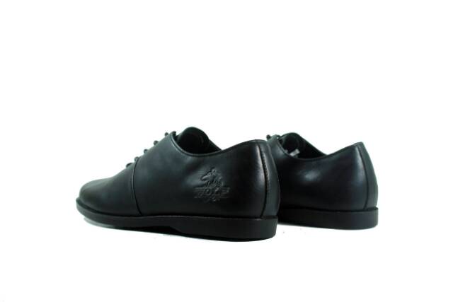 SEPATU  FORMAL KULIT ASLI WOLF MALAMUT LOW BLACK