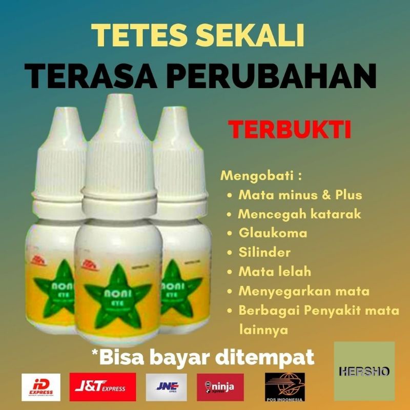 Obat Tetes Mata Minus Noni Eye Silinder Plus Katarak Glaukoma Rabun Buram Silau Mata Lelah