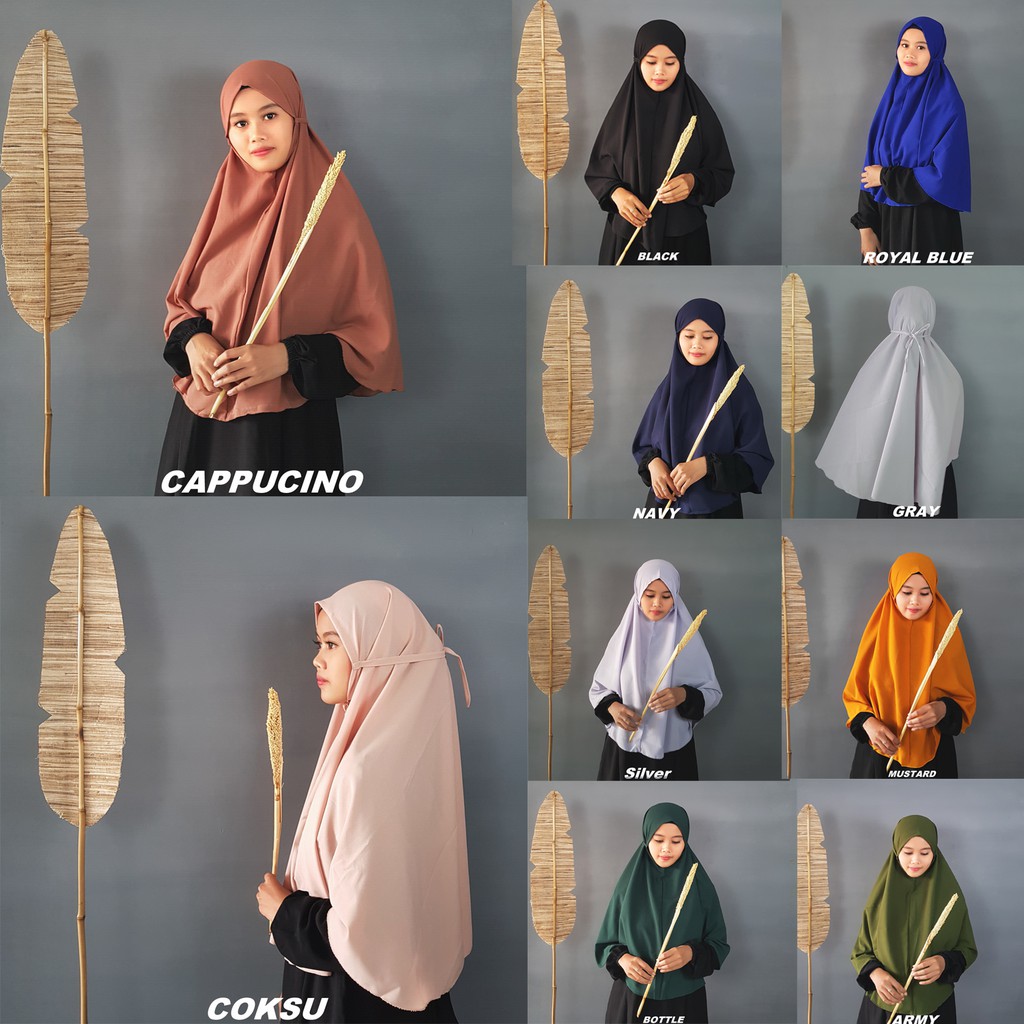 Kerudung Hijab Jilbab Bergo Maryam Diamond Jumbo  Syari XL