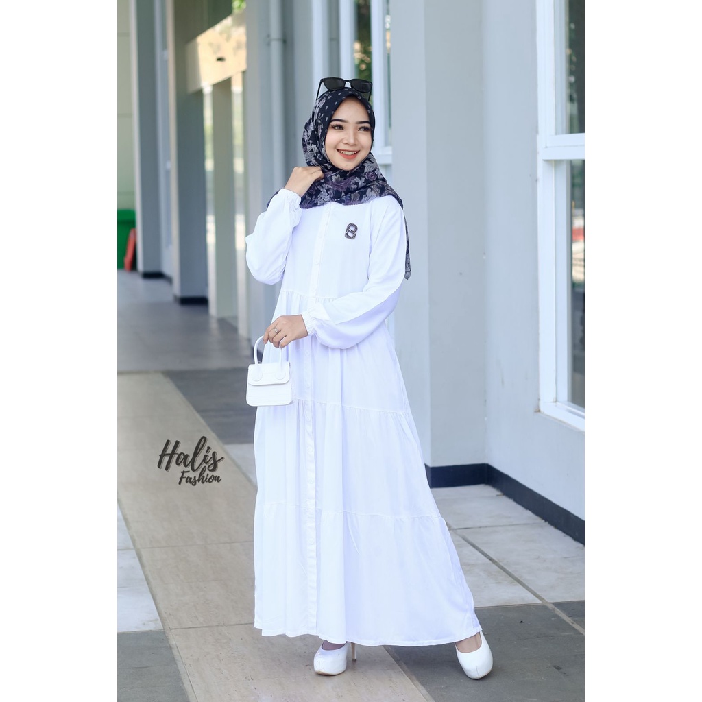 DRESS TWILL ORI BY HALIS SANIA ADIVI ADILA VEE EXCLUSIVE LOOK CANDA SERUT Susun umrah haji lebaran ramadhan