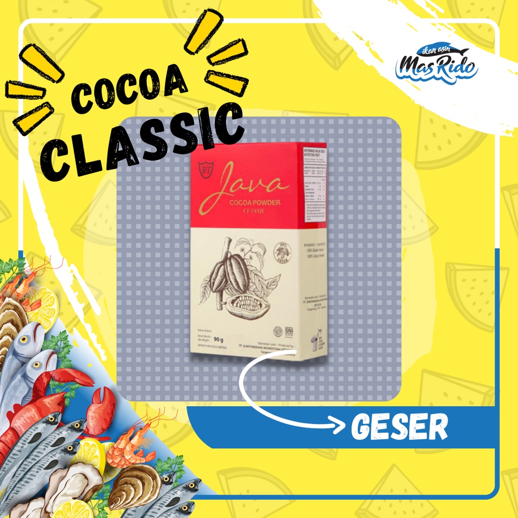 

Java Bubuk Coklat Cocoa Powder Classic 90Gram Coklat Bubuk Siap Pakai