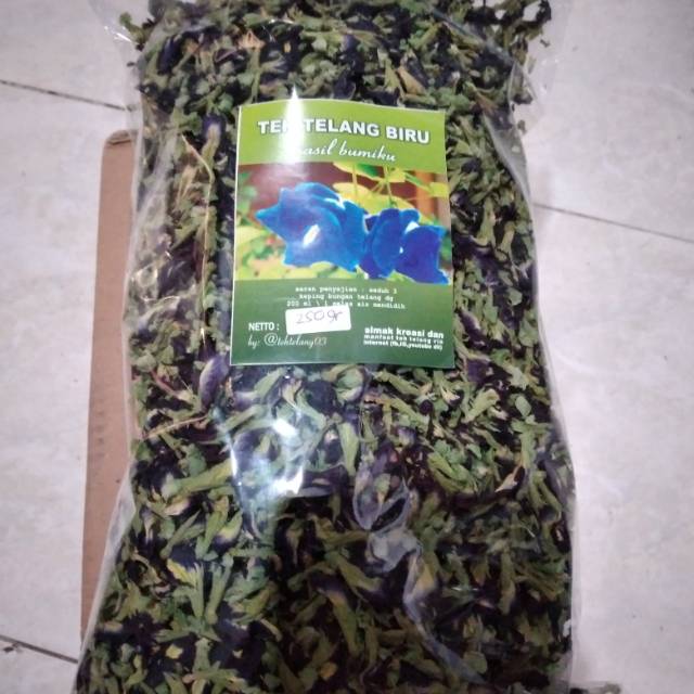 

Teh telang 250gr 150rb
