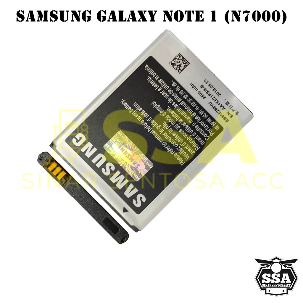 Baterai Original 100% Samsung Galaxy Note 1 N7000 EB615268VU N700 Batre Batrai Battery Batrei Batere Batu HP ORI GARANSI Awet