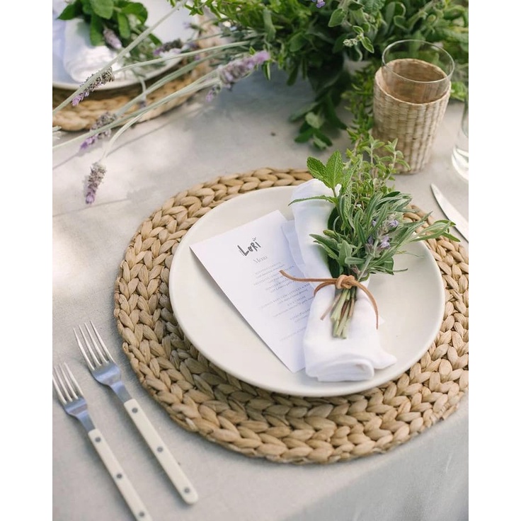 Placemate Eceng Gondok/ Tatakan Piring/ placemate piring