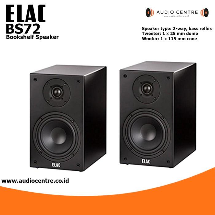 Elac BS72 BS 72 Bookshelf Speaker Satin Black