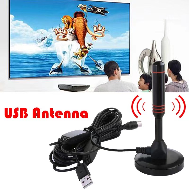 Digital TV Antena  Dalam Ruangan Antena TV Pengisap Rumah Antenna Booster Portable Indoor Digital ANTENA STICK TV DTMB DVB-T2 TV Antena Rumah/Mobil dengan Penguat Sinyal