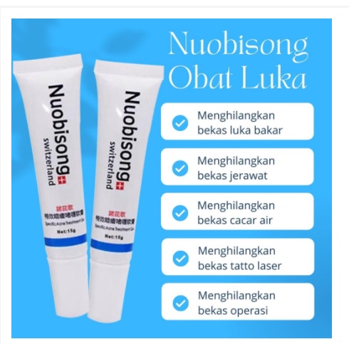 Nuobisong Obat Penghilang Bekas Luka /Jerawat / Selulit Scar Gel