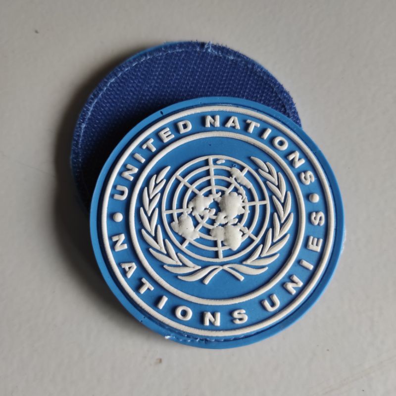 PATCH RUBBER LOGO UNIFIL LEBANON BULAT/TEMPELAN EMBLEM KARET VELCRO