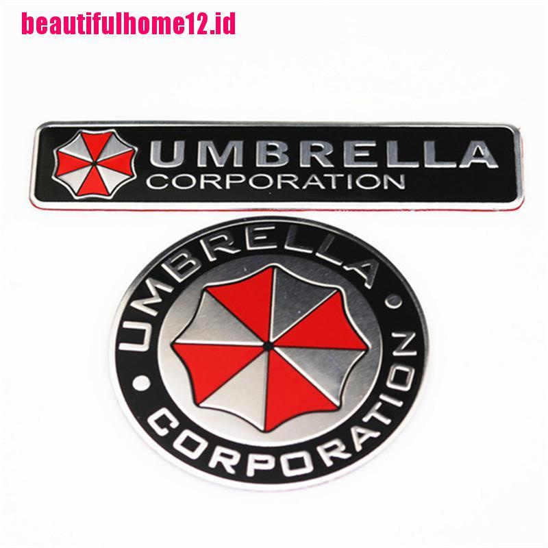 Stiker Decal 3D Bahan Aluminum Alloy Motif Umbrella Corporation Resident Evil Untuk Dekorasi