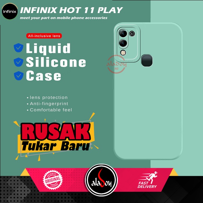 Case Infinix Hot 11 Play Soft Case Liquid Silicone Pro Camera Premium Casing