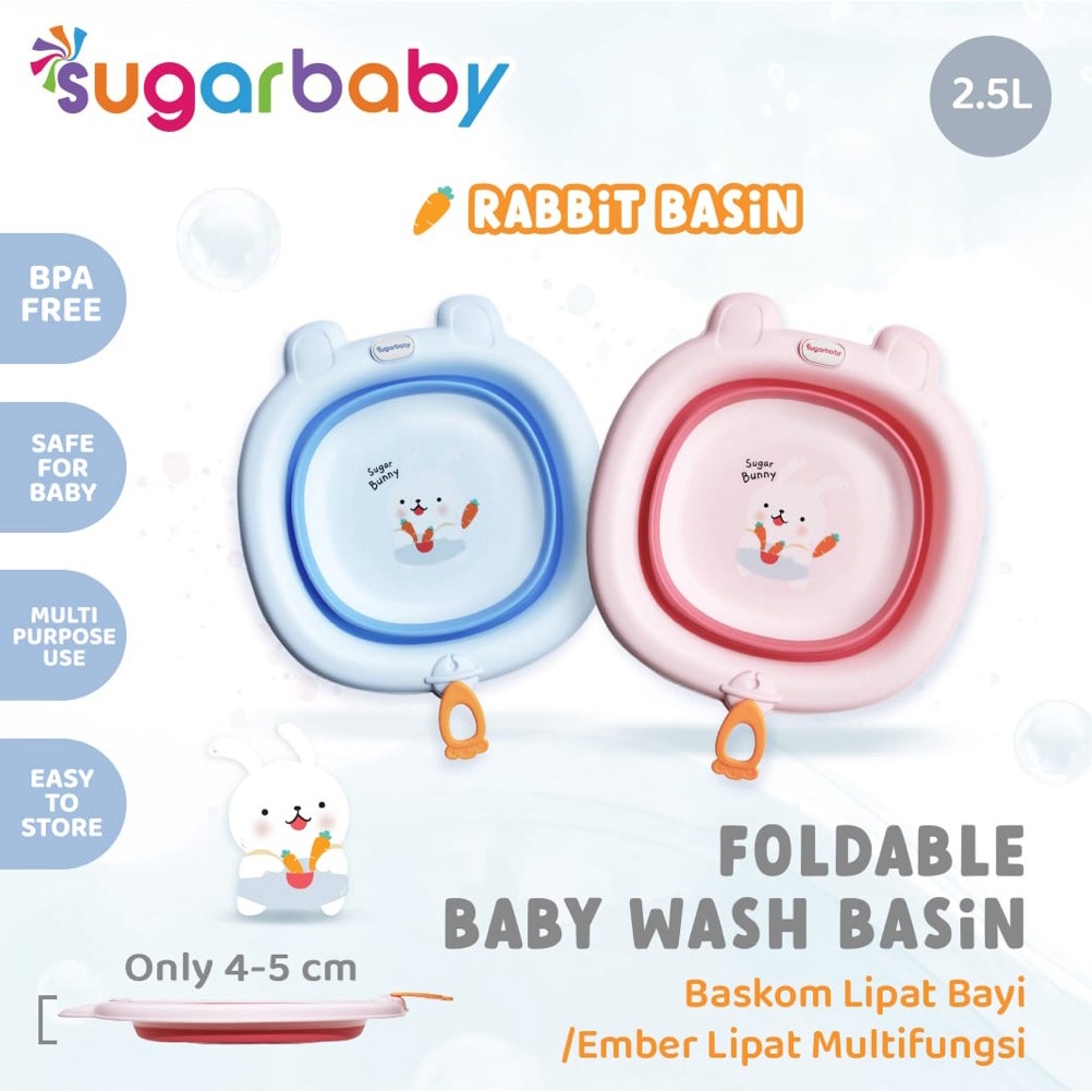 Sugar Baby Foldable Baby Wash Basin RABBIT SERIES