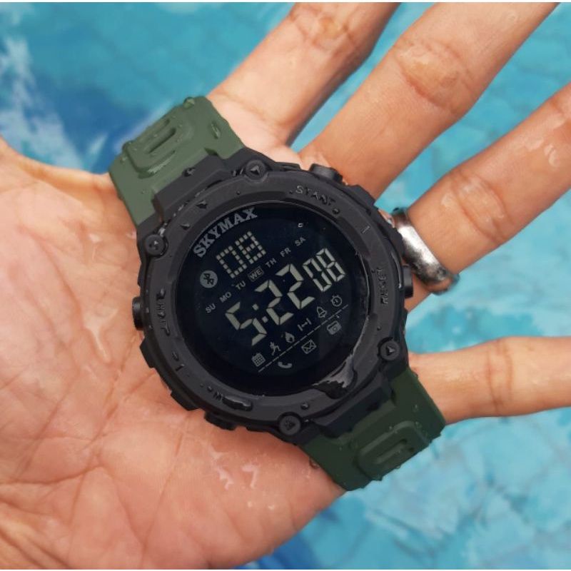 Jam Tangan Pria Skymax Digital Rubber