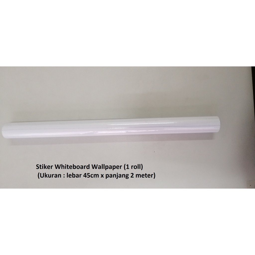 Whiteboard Wallpaper Sticker/ Wallpaper Papan Tulis Putih ...
