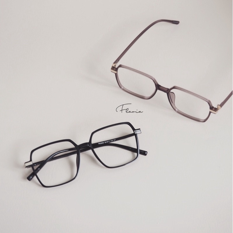 Flavia Eyewear - Kacamata Dylan Square Elastic (custom minus, photochromic, blueray, bluechromic dan photobrown)