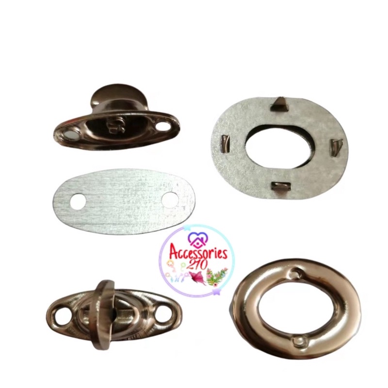 12sets kunci putar / kunci putar tas nikel