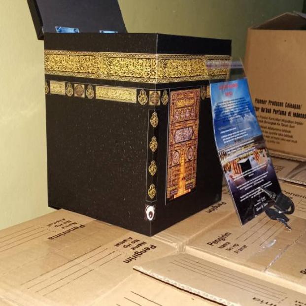 Celengan Ka'bah bahan YB Besar motif Kaábah - Celangan Unik Miniatur Ka'abah