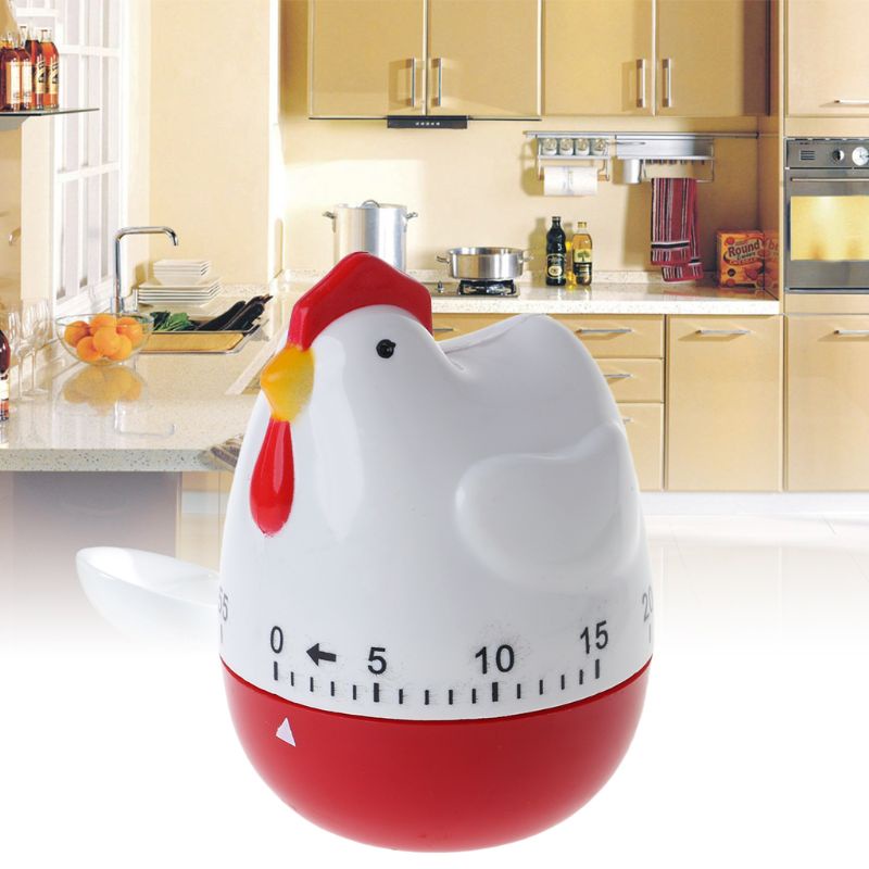 Btsg Timer Mekanik Bentuk Ayam Lucu Untuk Memasak