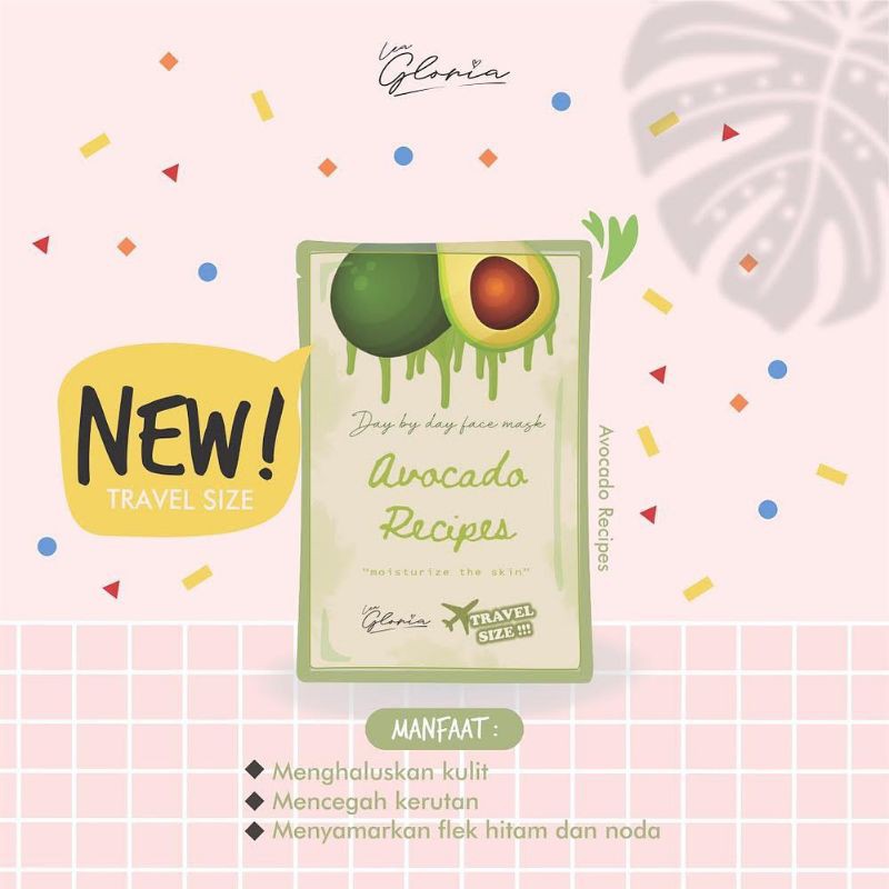 [ READY STOCK ] ORGANIC MASK BY LEA GLORIA | MASKER WAJAH BY LEA GLORIA ( BPOM )