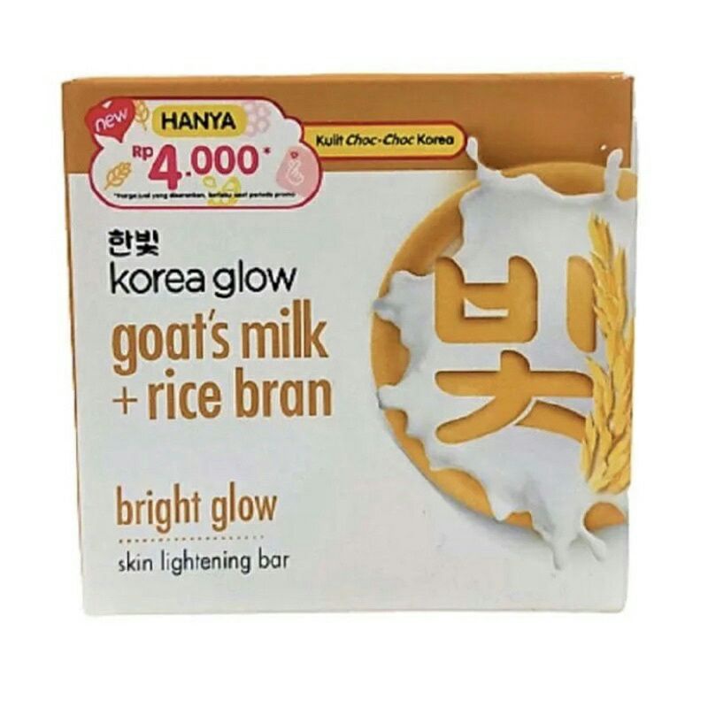 Jual Korea glow goats milk + rice bran 85gr Shopee Indonesia
