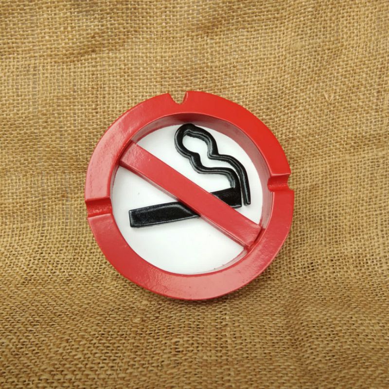 Asbak No Smoking desain unik dan lucu / Tempat organizer rokok