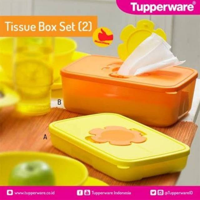 Tempat Tisu Tupperware Tissue Box