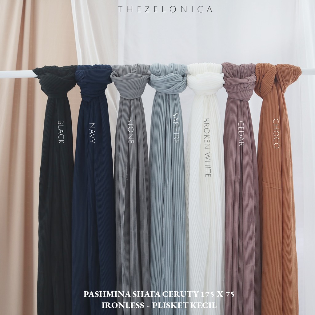 SHAFA PASHMINA PLETED SHAWL LIPIT KECIL