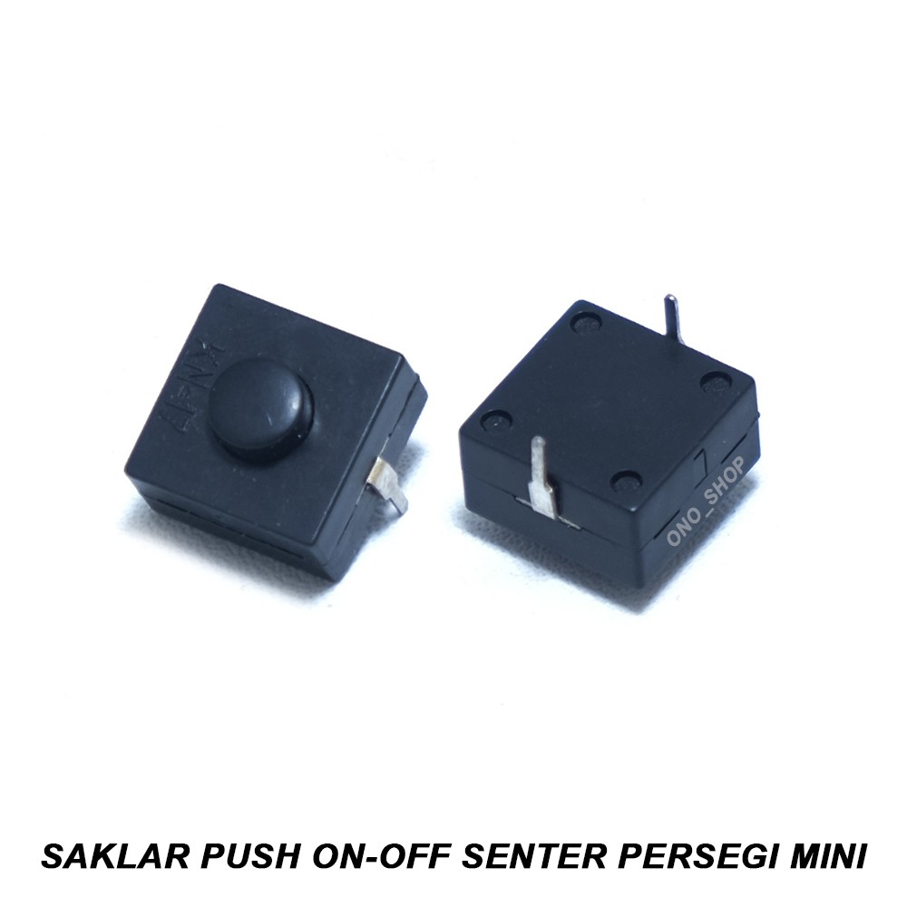 Saklar Push On-Off Senter Persegi Mini