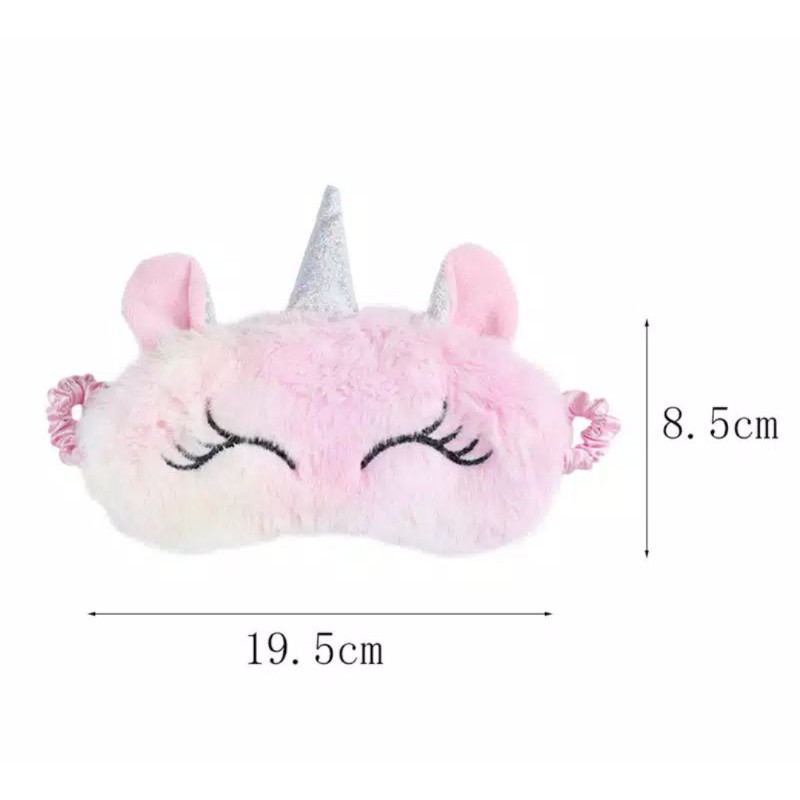 Sleep Mask Sleepmask Masker Penutup Mata Tidur Unicorn Anak