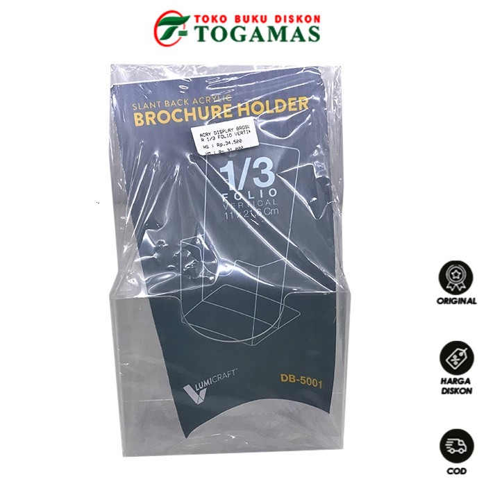 

Acrylic Display Brosur 1/3 Folio Vertikal DB-5001
