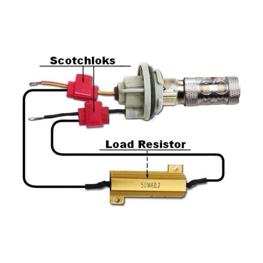 SOLUSI Lampu Sein Led KEDIP NORMA RESISTOR Sein 50W 6 ohm PCS