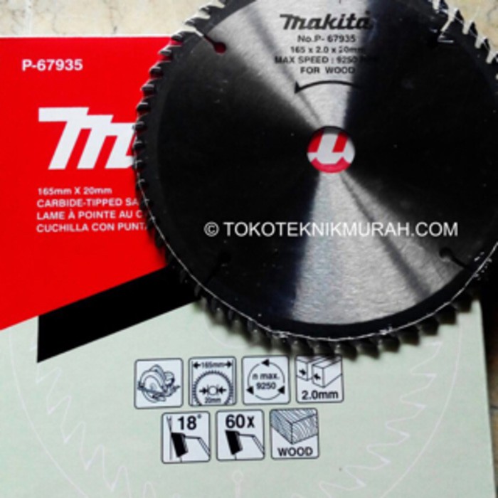 Makita P-67935 Mata Circular Saw Blade 6&quot; x 60T - 165mm x 60T