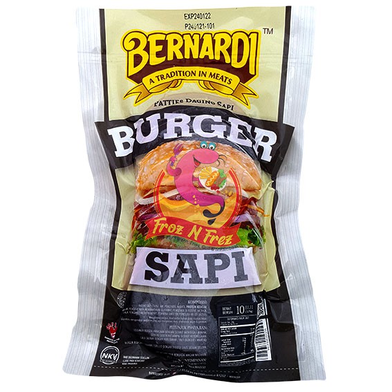 

BERNARDI Burger Sapi 325 Gram (10 Pcs)