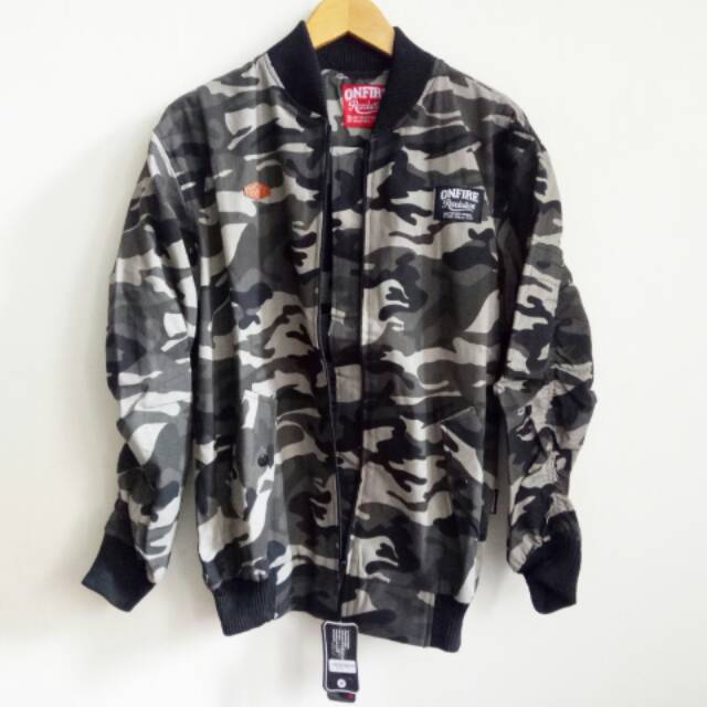 JAKET BOMBER CAMO ORIGINAL ONFIRE