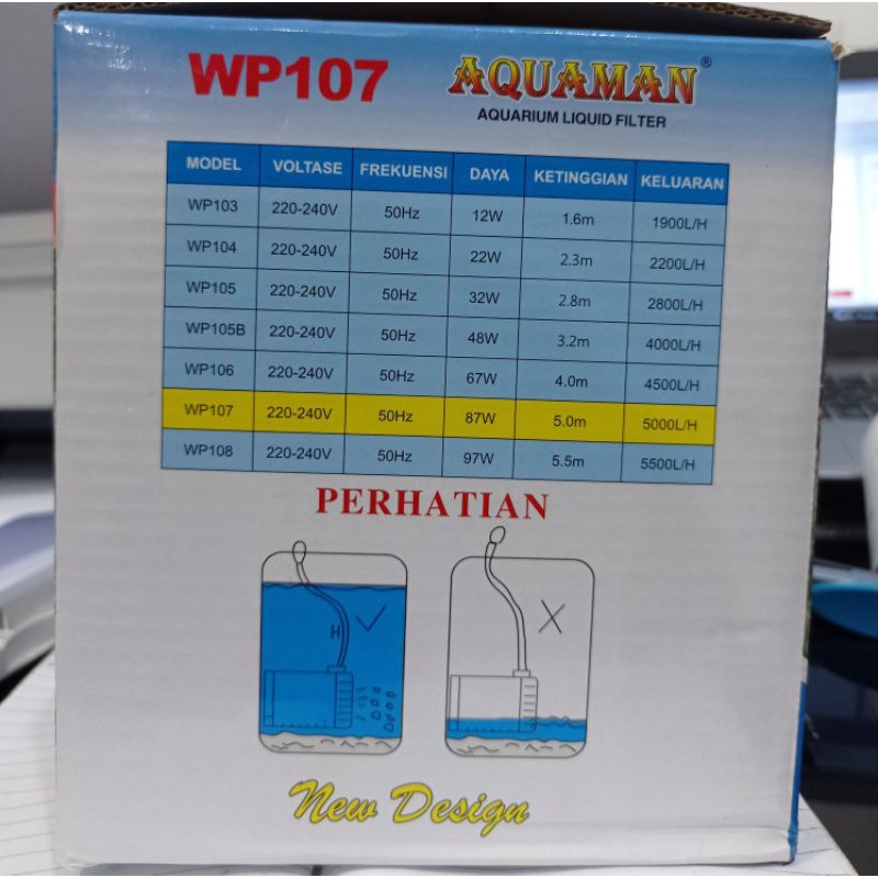 PROMO MURAH Pompa Kolam aquarium AQUAMAN WP 107