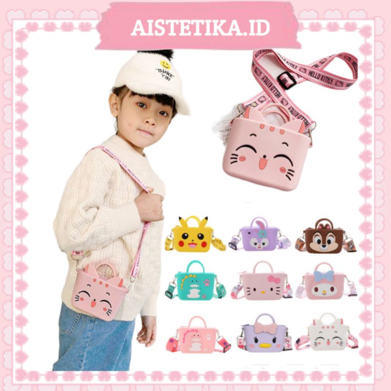 TAS JELLY ANAK KARAKTER IMPORT LUCU / TAS JELLY RUBBER  IMPORT