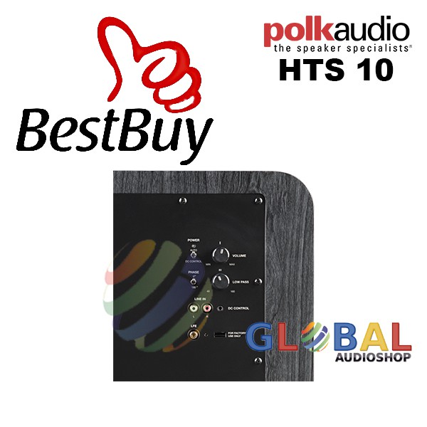 Polk Audio HTS 10 Subwoofer Aktif 10 Inch Home Theater HTS10 - Hitam