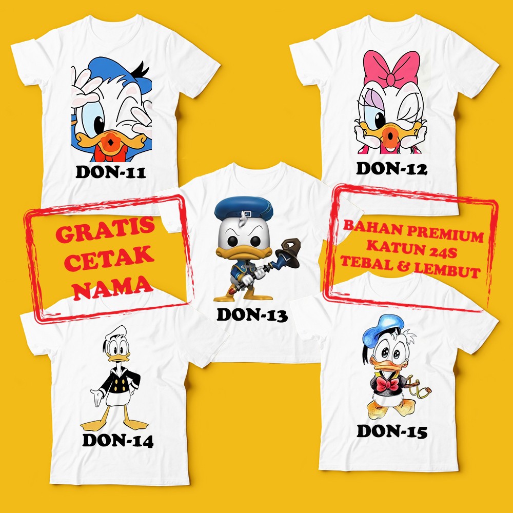 Premium - Kaos Anak Donald Duck Baju Anak Laki Laki Perempuan Cotton 24s